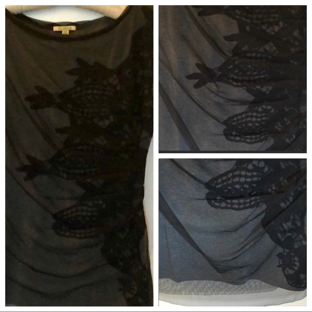 Anthropologie Gorgeous Bordeaux Top Large